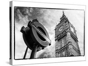 Westminster Underground Sign - Subway Station Sign - Big Ben - City of London - UK - England-Philippe Hugonnard-Stretched Canvas