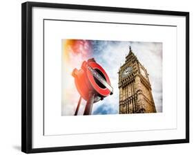 Westminster Underground Sign - Subway Station Sign - Big Ben - City of London - UK - England-Philippe Hugonnard-Framed Art Print