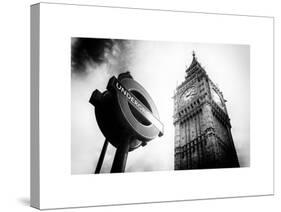 Westminster Underground Sign - Subway Station Sign - Big Ben - City of London - UK - England-Philippe Hugonnard-Stretched Canvas