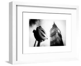 Westminster Underground Sign - Subway Station Sign - Big Ben - City of London - UK - England-Philippe Hugonnard-Framed Art Print