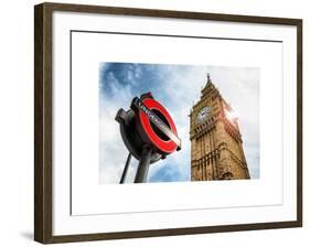 Westminster Underground Sign - Subway Station Sign - Big Ben - City of London - UK - England-Philippe Hugonnard-Framed Art Print