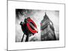 Westminster Underground Sign - Subway Station Sign - Big Ben - City of London - UK - England-Philippe Hugonnard-Mounted Art Print