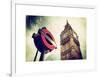 Westminster Underground Sign - Subway Station Sign - Big Ben - City of London - UK - England-Philippe Hugonnard-Framed Art Print