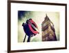 Westminster Underground Sign - Subway Station Sign - Big Ben - City of London - UK - England-Philippe Hugonnard-Framed Art Print