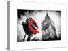 Westminster Underground Sign - Subway Station Sign - Big Ben - City of London - UK - England-Philippe Hugonnard-Stretched Canvas