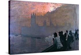 Westminster-Giuseppe De Nittis-Stretched Canvas