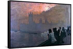 Westminster-Giuseppe De Nittis-Framed Stretched Canvas