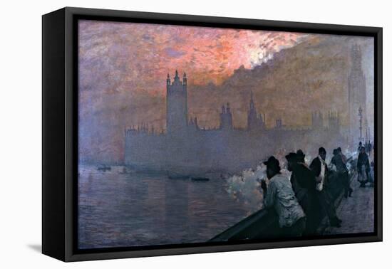 Westminster-Giuseppe De Nittis-Framed Stretched Canvas