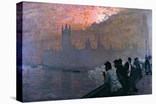 Westminster-Giuseppe De Nittis-Stretched Canvas