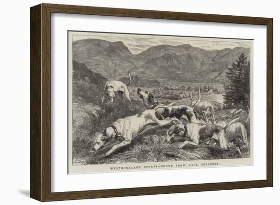 Westmoreland Sports, Hound Trial Race, Grasmere-Basil Bradley-Framed Giclee Print