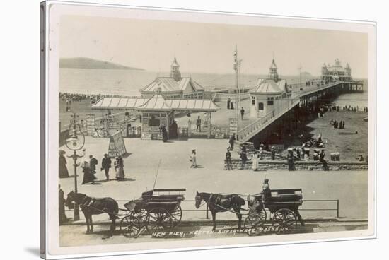 Weston-Super-Mare, Avon: View of the New Pier-null-Stretched Canvas