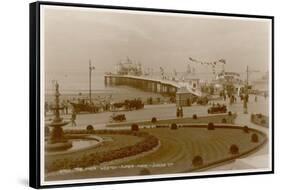 Weston-Super-Mare, Avon: View of the Pier-null-Framed Stretched Canvas