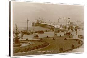 Weston-Super-Mare, Avon: View of the Pier-null-Stretched Canvas