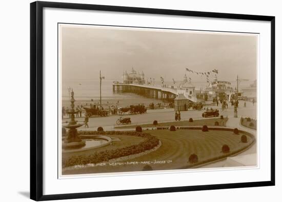 Weston-Super-Mare, Avon: View of the Pier-null-Framed Photographic Print