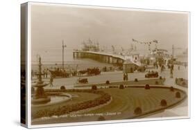 Weston-Super-Mare, Avon: View of the Pier-null-Stretched Canvas