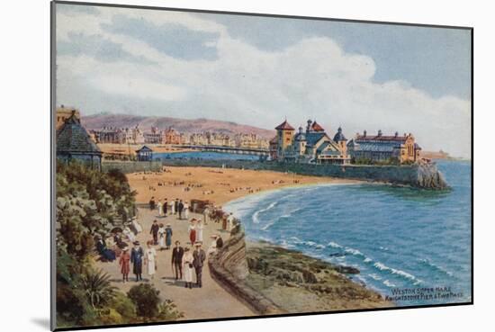 Weston-Super-Mare, Knightstone Pier and Two Bays-Alfred Robert Quinton-Mounted Giclee Print