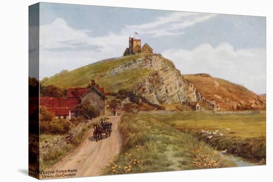 Weston-Super-Mare, Uphill Old Church-Alfred Robert Quinton-Stretched Canvas