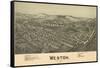 Weston, West Virginia - Panoramic Map-Lantern Press-Framed Stretched Canvas