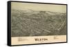 Weston, West Virginia - Panoramic Map-Lantern Press-Framed Stretched Canvas