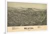 Weston, West Virginia - Panoramic Map-Lantern Press-Framed Art Print