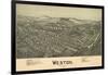 Weston, West Virginia - Panoramic Map-Lantern Press-Framed Art Print