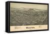 Weston, West Virginia - Panoramic Map-Lantern Press-Framed Stretched Canvas