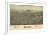 Weston, West Virginia - Panoramic Map-Lantern Press-Framed Premium Giclee Print