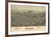 Weston, West Virginia - Panoramic Map-Lantern Press-Framed Premium Giclee Print