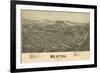 Weston, West Virginia - Panoramic Map-Lantern Press-Framed Premium Giclee Print