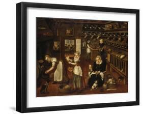 Westphalian Kitchen, C. 1600-Ludger Tom Ring-Framed Giclee Print