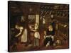 Westphalian Kitchen, C. 1600-Ludger Tom Ring-Stretched Canvas