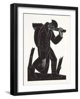 Westward Hoe!, after a Drawing by David James, 1921-Eric Gill-Framed Giclee Print