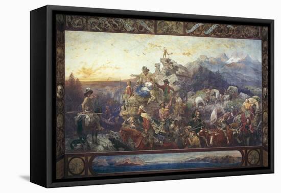 Westward the Course of Empire Takes its Way-Emanuel Leutze-Framed Stretched Canvas