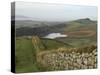 Westward to Crag Lough and Windshields Crag, Hadrians Wall, UNESCO World Heritage Site, Northumbria-James Emmerson-Stretched Canvas