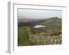 Westward to Crag Lough and Windshields Crag, Hadrians Wall, UNESCO World Heritage Site, Northumbria-James Emmerson-Framed Photographic Print