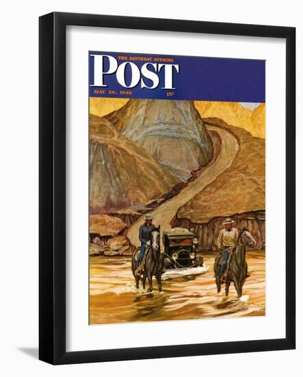 "Westward Tow," Saturday Evening Post Cover, May 29, 1948-Mead Schaeffer-Framed Giclee Print