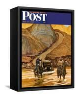 "Westward Tow," Saturday Evening Post Cover, May 29, 1948-Mead Schaeffer-Framed Stretched Canvas