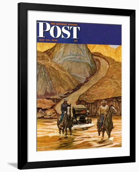 "Westward Tow," Saturday Evening Post Cover, May 29, 1948-Mead Schaeffer-Framed Giclee Print