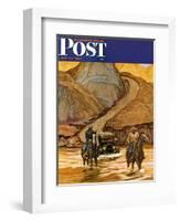 "Westward Tow," Saturday Evening Post Cover, May 29, 1948-Mead Schaeffer-Framed Giclee Print