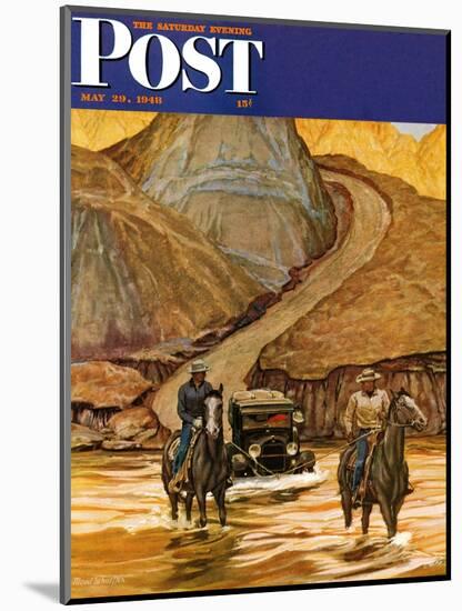 "Westward Tow," Saturday Evening Post Cover, May 29, 1948-Mead Schaeffer-Mounted Giclee Print