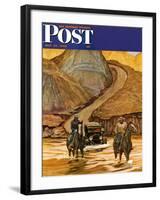 "Westward Tow," Saturday Evening Post Cover, May 29, 1948-Mead Schaeffer-Framed Giclee Print