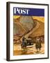 "Westward Tow," Saturday Evening Post Cover, May 29, 1948-Mead Schaeffer-Framed Giclee Print