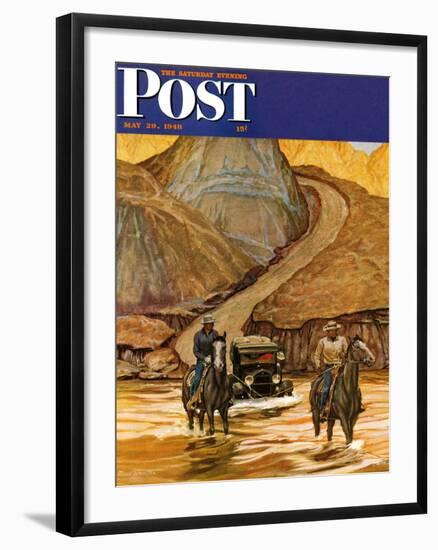 "Westward Tow," Saturday Evening Post Cover, May 29, 1948-Mead Schaeffer-Framed Giclee Print