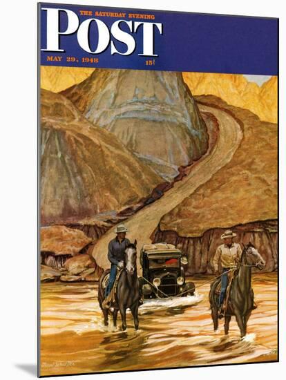 "Westward Tow," Saturday Evening Post Cover, May 29, 1948-Mead Schaeffer-Mounted Giclee Print