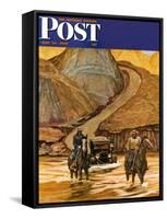 "Westward Tow," Saturday Evening Post Cover, May 29, 1948-Mead Schaeffer-Framed Stretched Canvas