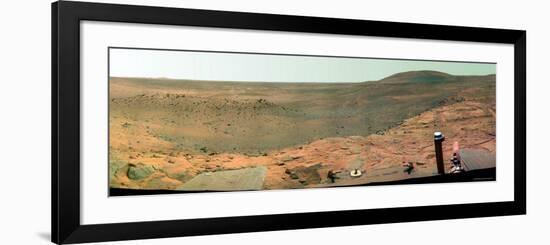 Westward View of Mars, False Color-Stocktrek Images-Framed Photographic Print