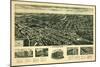 Westwood, New Jersey - Panoramic Map-Lantern Press-Mounted Art Print