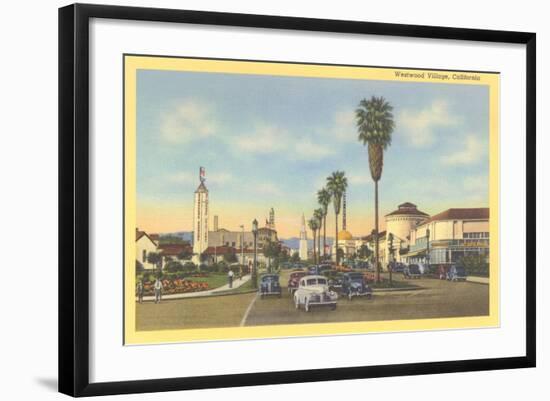 Westwood Village, Los Angeles, California-null-Framed Art Print