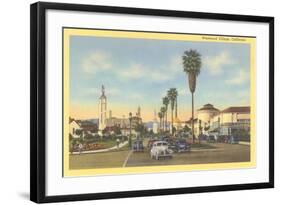 Westwood Village, Los Angeles, California-null-Framed Art Print