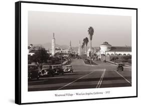 Westwood Village, West Los Angeles, California, 1937-null-Framed Stretched Canvas